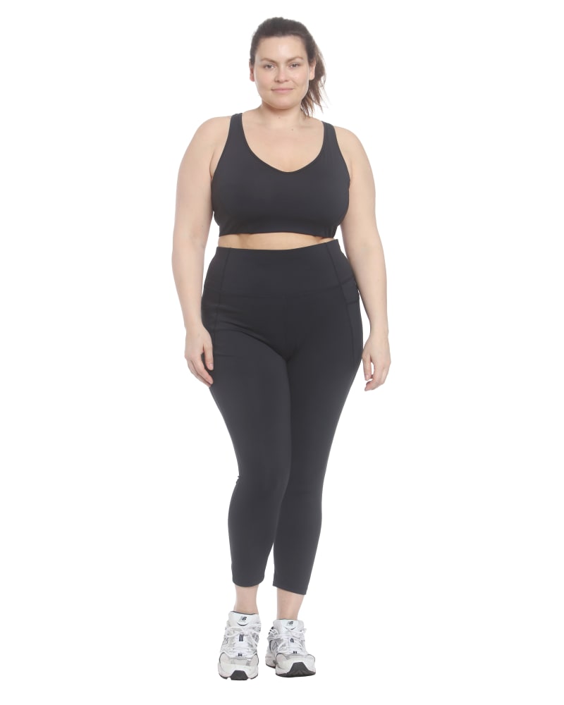 Front of plus size Quinn Solstice Sport Legging by Spalding | Dia&Co | dia_product_style_image_id:197737